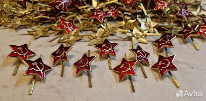 Настоящая красная звёзда на пилотку вс СССР