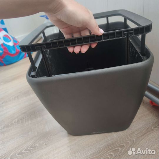 Горшок для цветов Lechuza Quadro 35х35х35антрацит