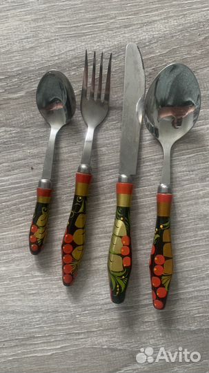 Набор посуды Хохлома