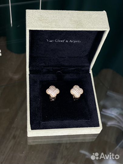 Серьги van cleef на английском замке