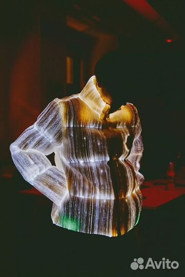 Светящийся пуховик Moncler x Palm Angels