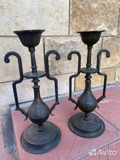 Бронзовый подсвечник