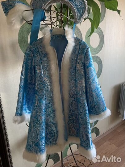 Костюм снегурочки детский рост 110-116