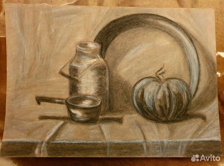 Крафт натюрморт А4