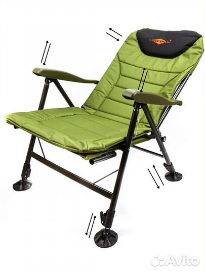 Карповое кресло с подставкой Mifine