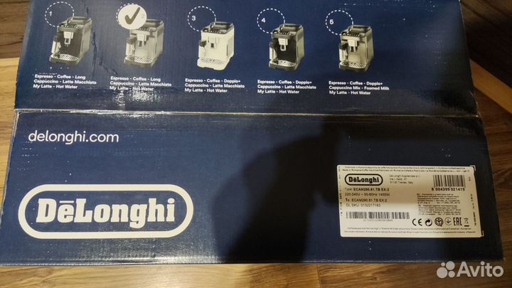 Кофемашина delonghi ecam 290.81TB новая