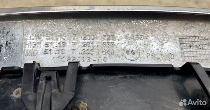 BMW f10/f11 решётки радиатора (дорестайл)