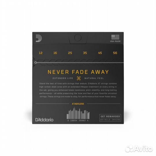 Струны для акустической гитары DAddario xtapb1256