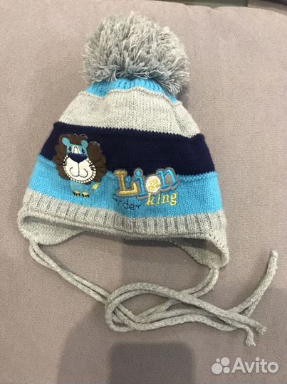 Шапка вязаная для мальчика 42-44