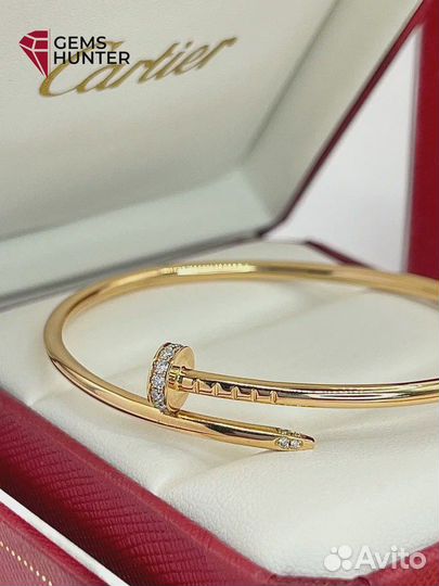 Браслет золотой cartier гвоздь