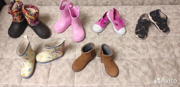 Обувь для девочки 24 25 26 27 сапоги Crocs
