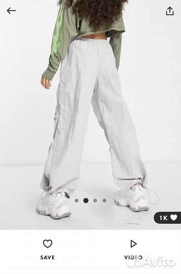 Брюки карго ASOS