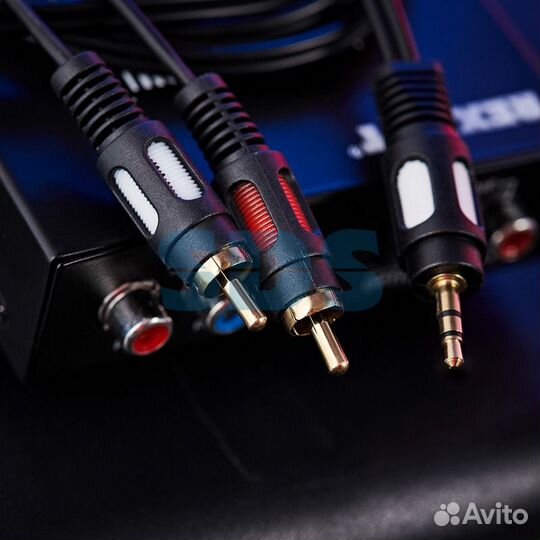 Шнур 3.5 Stereo Plug - 2RCA Plug 1.5М (gold) rexan