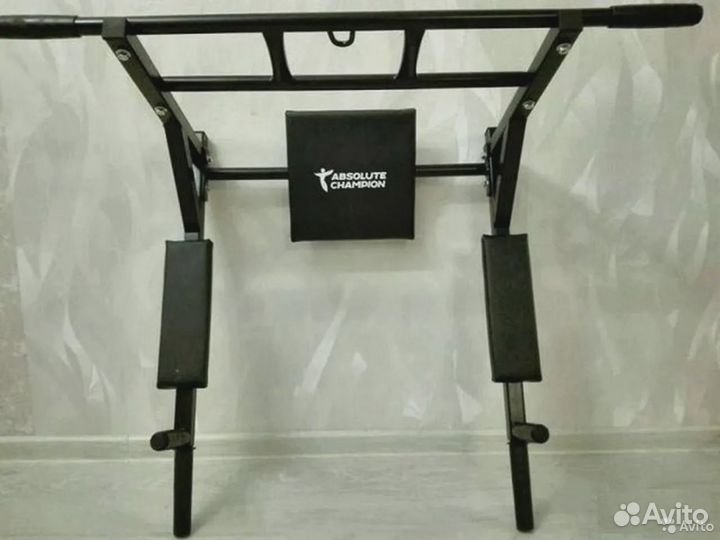 Турник, брусья, пресс 3 в 1 - 200 кг Черный