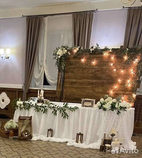 Декор на свадьбу в стиле рустик