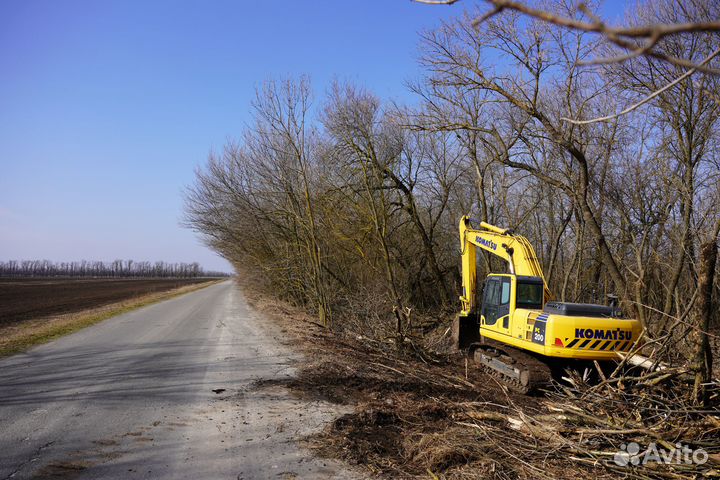 Раскорчевка садов, расчистка участков от дкр
