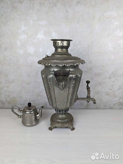 Самовар на дровах 5л В реставрацию На углях