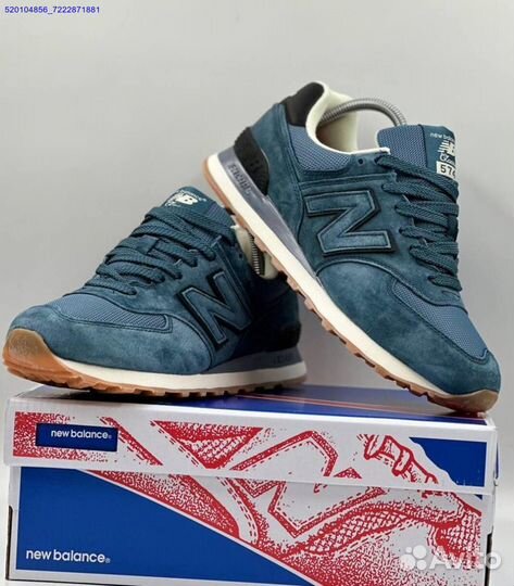 Кроссовки New Balance 574 Blue (Арт.92515)