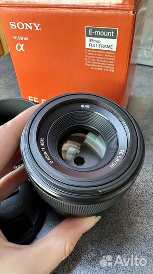Объектив Sony fe 50mm f1.8
