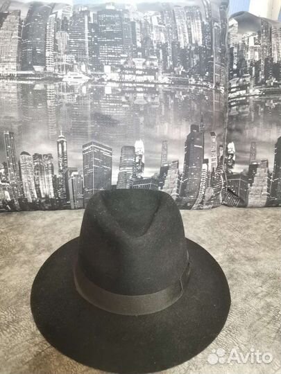 Шляпа гангстера натуральный фетр