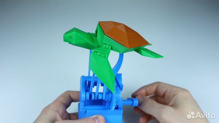 Игрушка подвижная Черепаха с механизмом