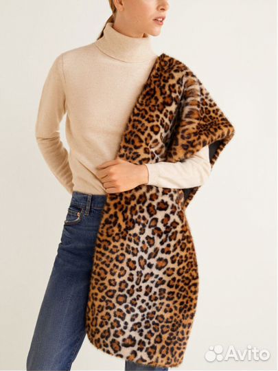 Меховой шарф Mango