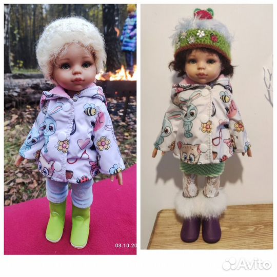 Лот для куклы Паола Рейна. Теплая одежда с обувью