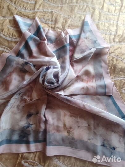 Павловопосадский платок шелк 89*89