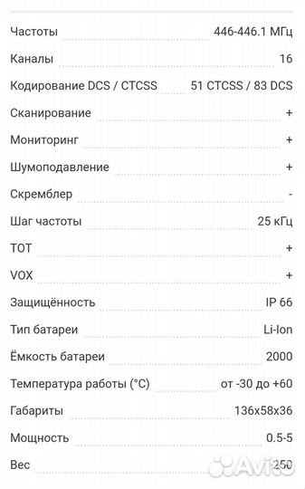 Профессиональная портативная рация Midland G21