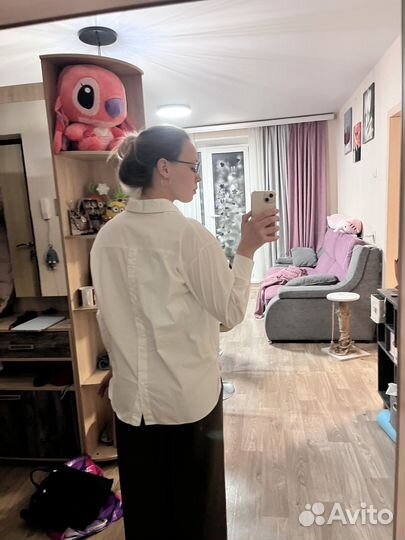 Х/б рубашка белого цвета