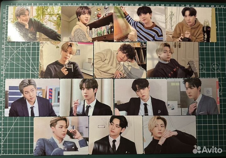 Карты бтс мерчбокс 5 и 7