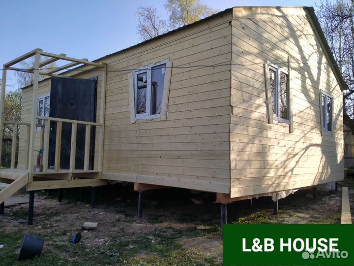 Бытовка дачная 6х8 (под ключ)