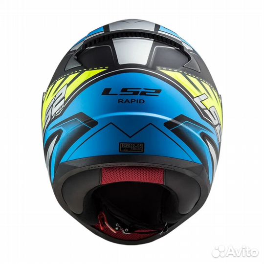 LS2 Мотошлем интеграл FF353 rapid gale черно-сине