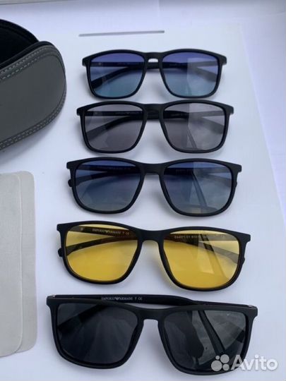 Очки emporio armani желтые поляризационные