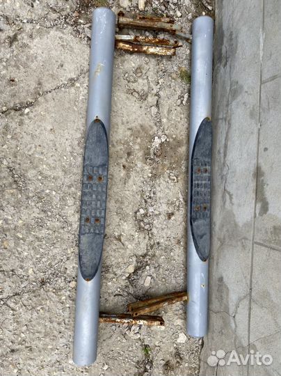 Пороги трубы на ниву 3Д