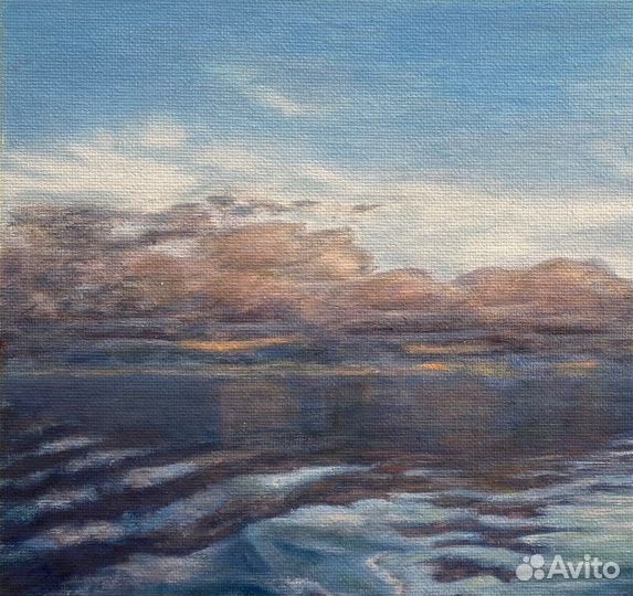 Картина маслом, пейзаж 