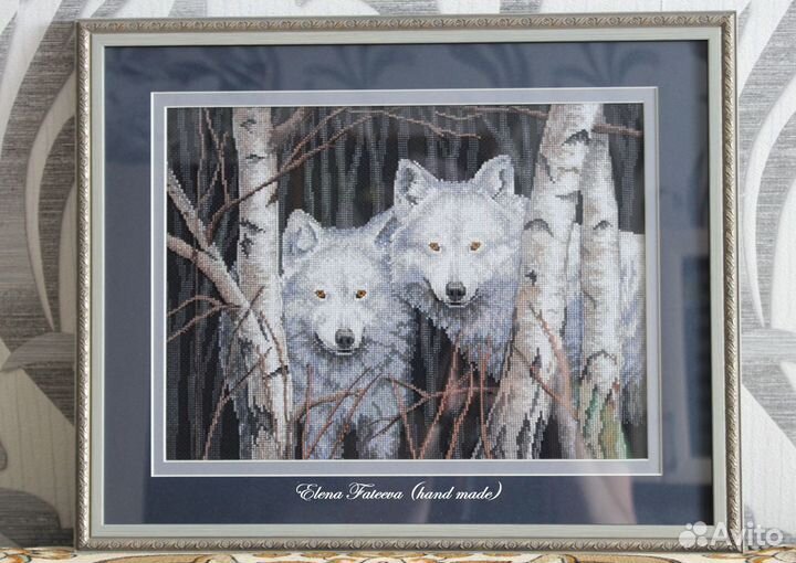 Картина вышитая крестом 