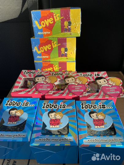 Love is 1 блок (100 жвачек) ассорти