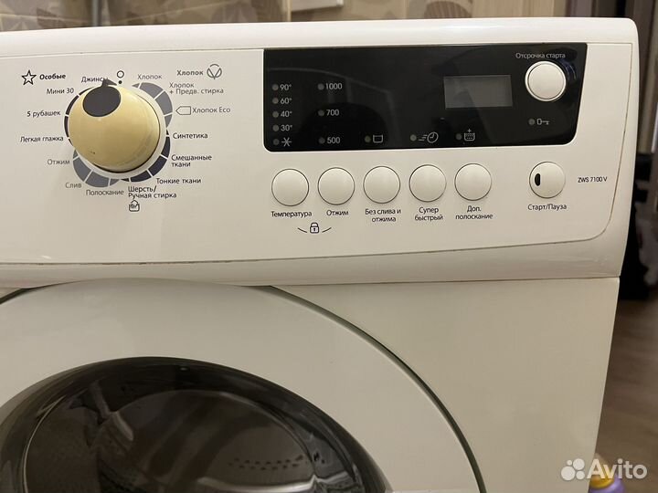 Стиральная машина zanussi zws 7100v