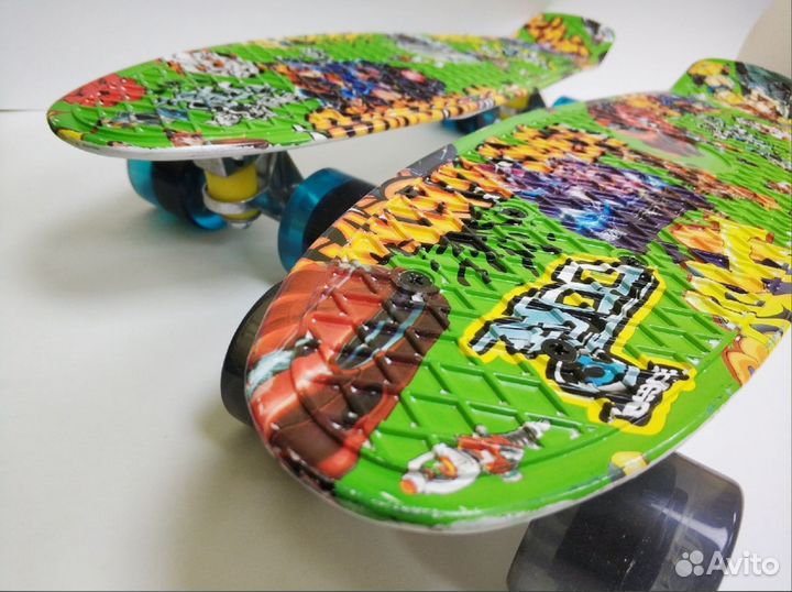 Пениборд детский скейт с принтом
