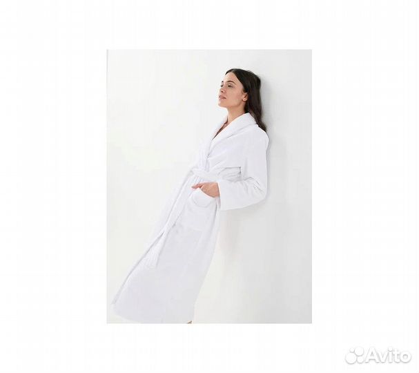 Халат махровый GoodNight Bamboo 48-50 (L) белый