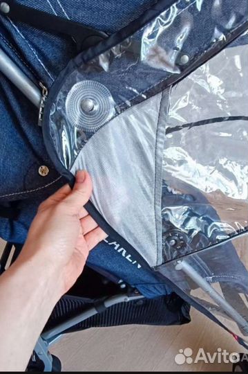 Коляска трость Maclaren quest, цвет деним индиго