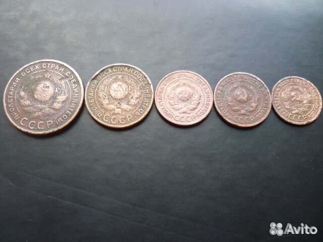 Редкие монеты СССР (1.2.2.3.5 копеек 1924 года)