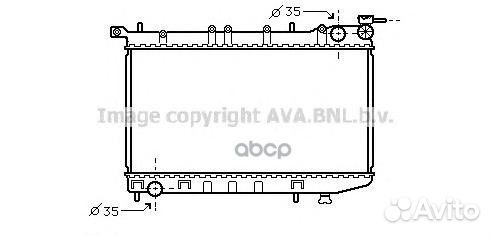 DN2174 Радиатор nissan almera 1.4/1.6 95-00 DN2