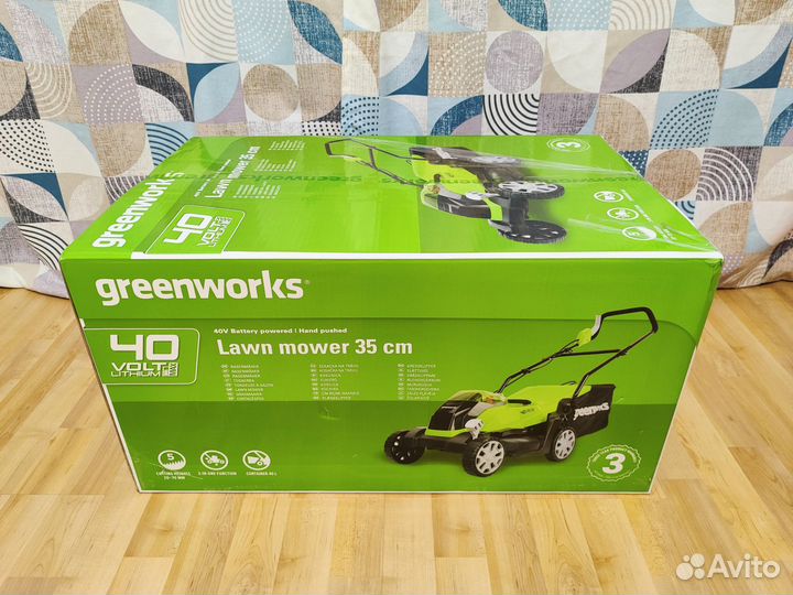 Газонокосилка Greenworks G40LM35K2 2501907UA