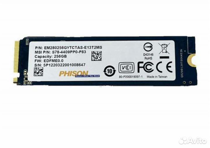 SSD m2 nvme 256gb Phison