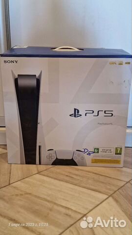 Коробка от sony playstation 5 disc