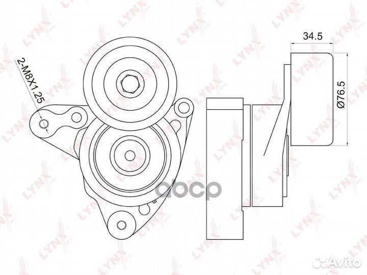Натяжитель ремня навесного оборудования PT3014