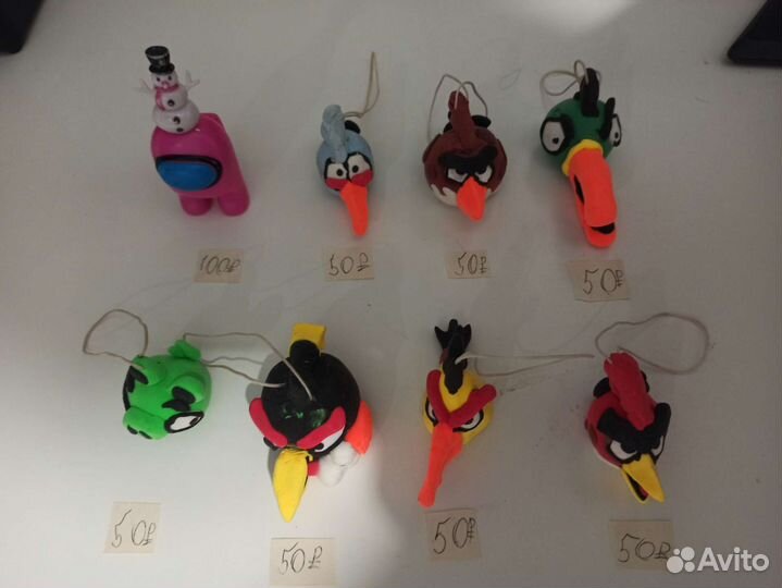 Брелок Angry birds своими руками