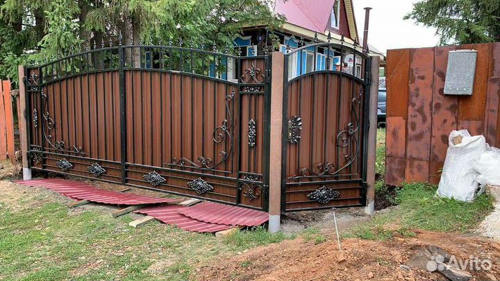 Ворота кованые